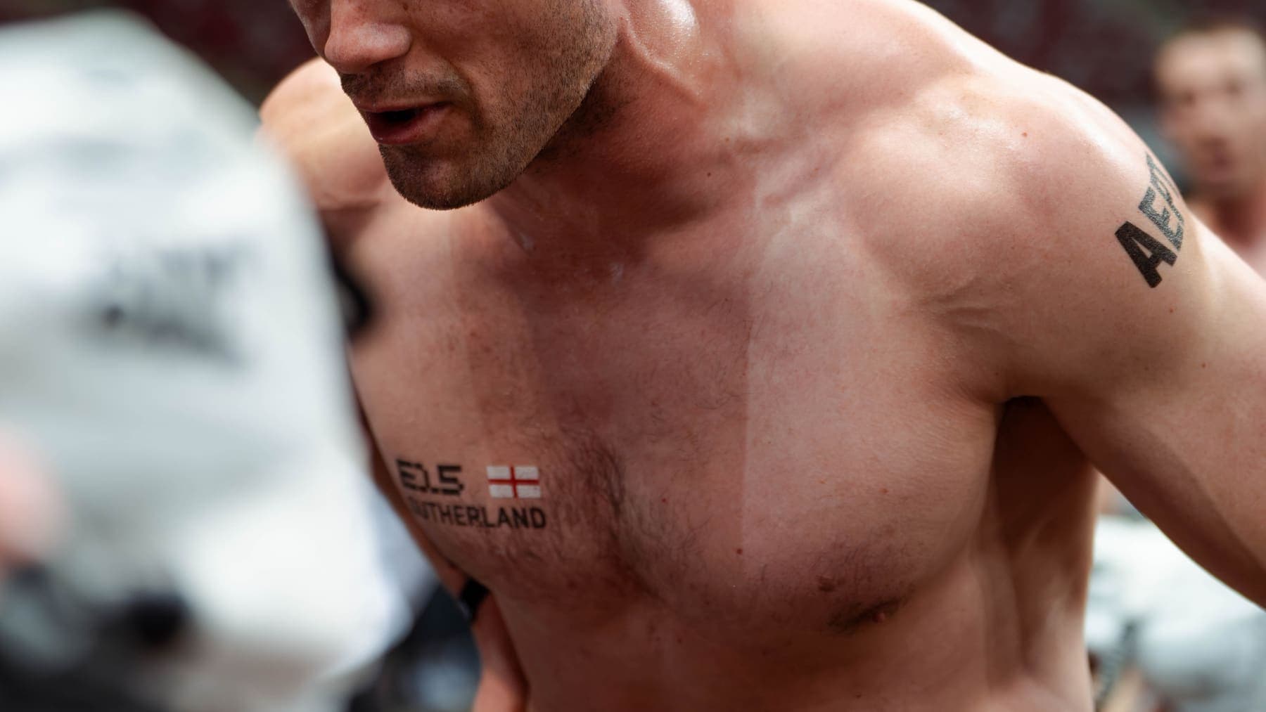 A close portrait after racing, mid recovery
