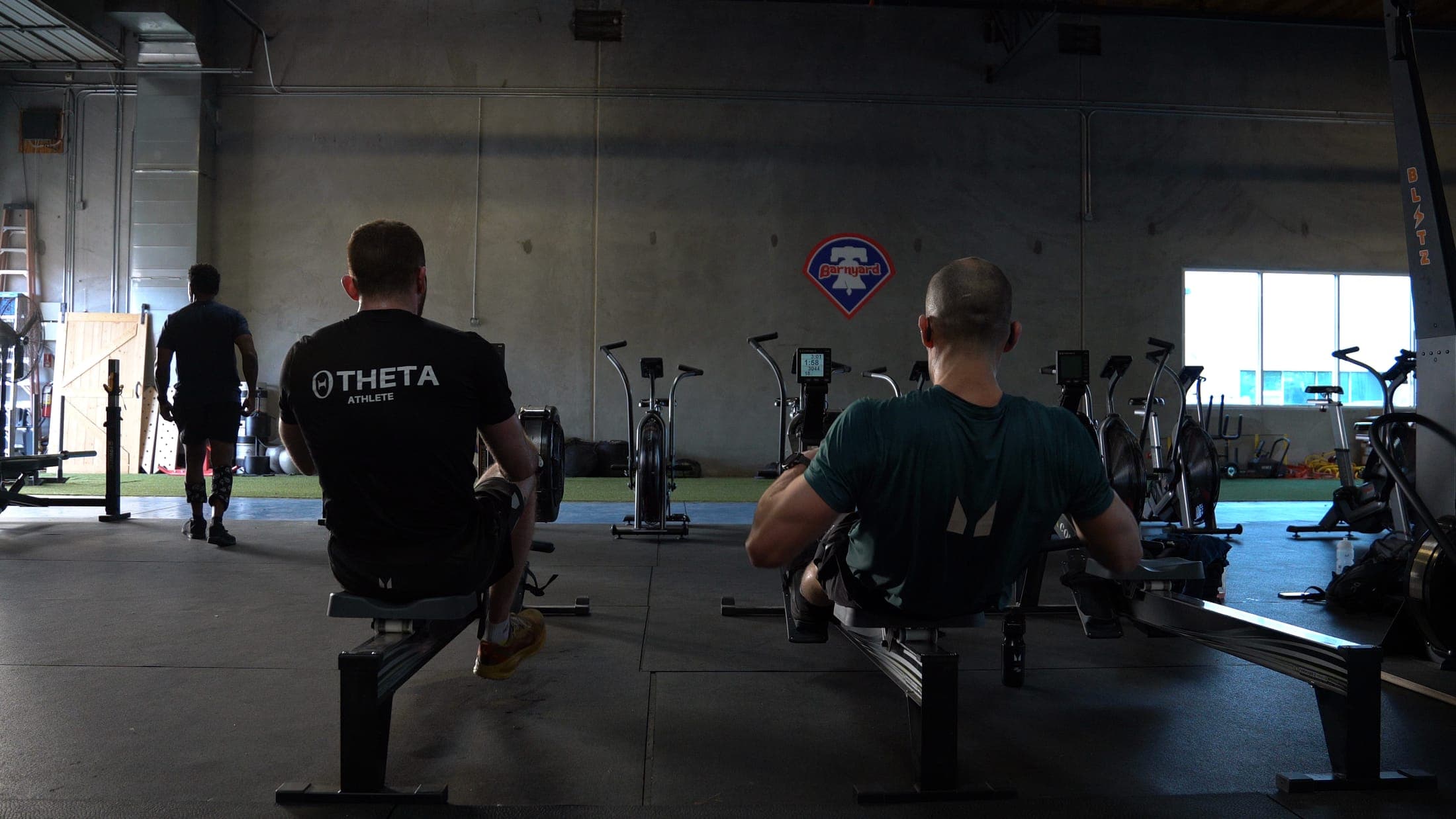 Ergs set up in race configuration