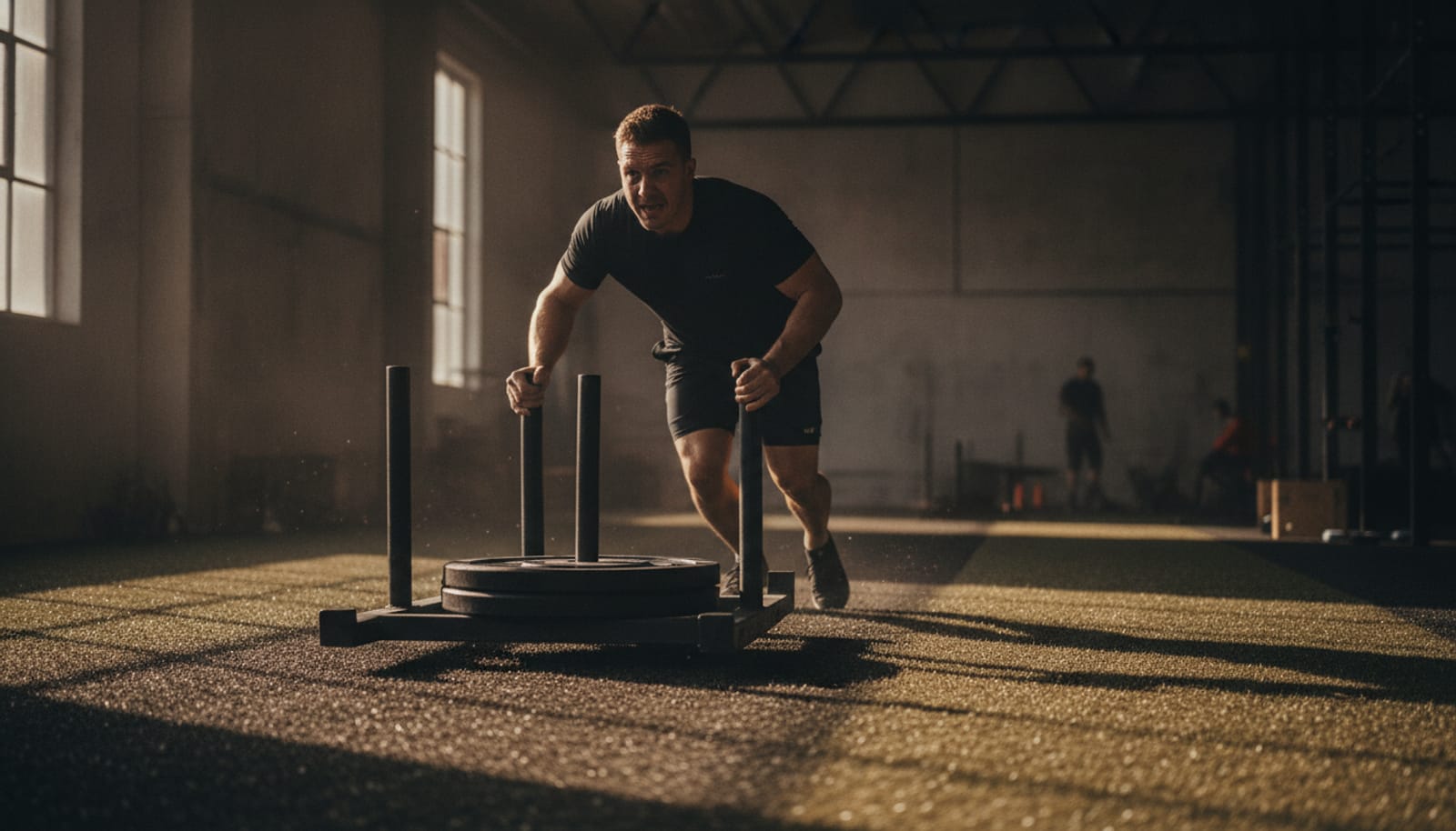 Illustration of the Sled Push station